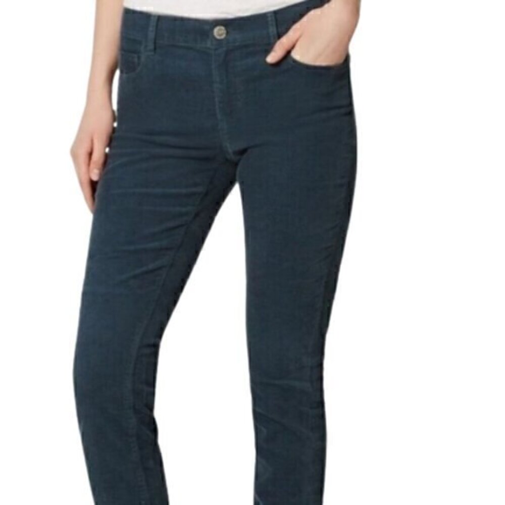 [Loft] Blue Modern Straight Leg Corduroy Pants - Size 34/18